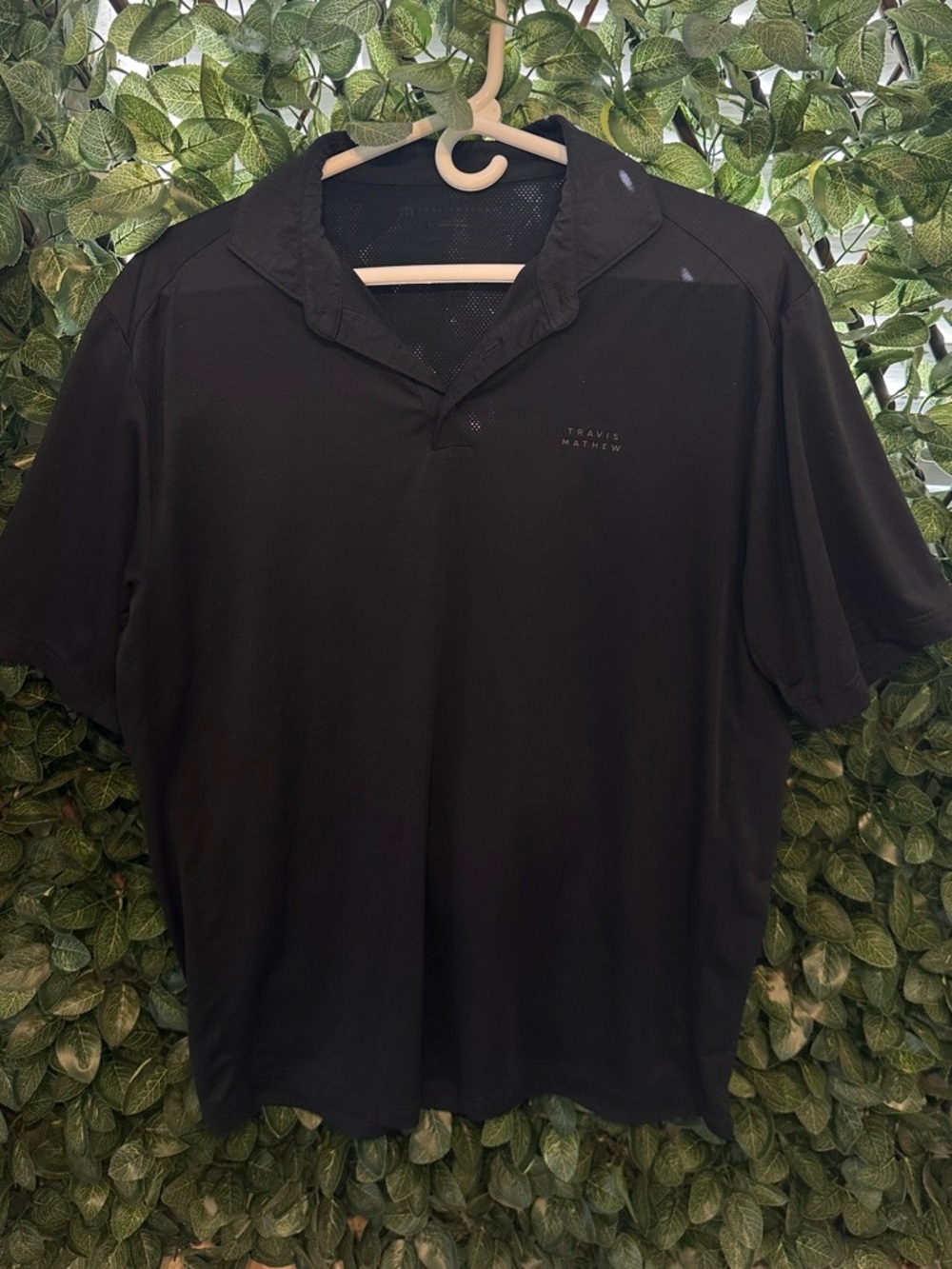 Travis Mathew Black Short-Sleeve Polo